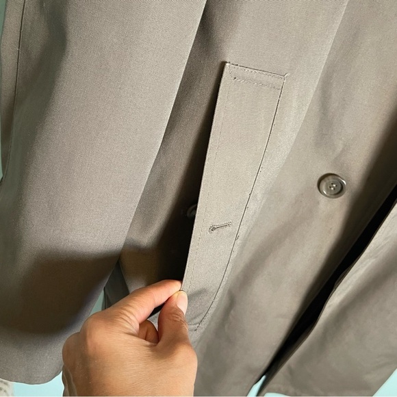 Oleg Cassini Signature Collection Vintage 80s Trench Coat - Size 46 Regular - Picture 6 of 16